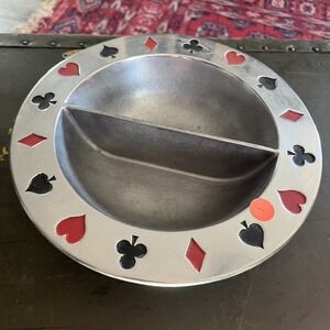 Wilton Armetale Pewter Card Game Serving Bowl #430261